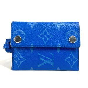 LOUIS VUITTON M83154 Taigalama Porte Cult On-Strap Wallet Coin Card Case purse